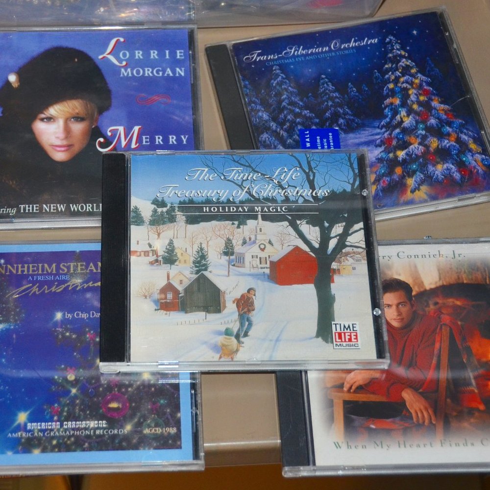 lot of 5 Christmas holiday CD audio music Harry Conic Jr. Manheim Steamroller